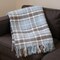 Edge Collections - 55" x 70" - Blue - Cozy Plaid Plush Throw Blanket for Stylish Decor - 1 Piece